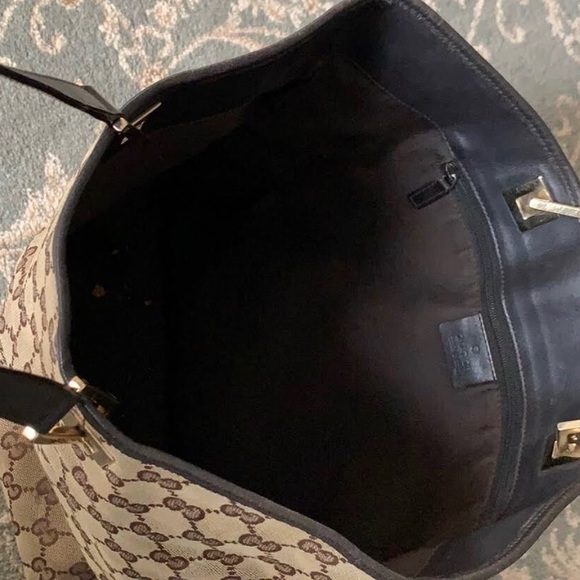 Gucci Bags | Gucci Beige Canvas and Leather Tote | - Picture 3 of 3